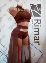 Festival Dance Costume, Mesh Festival Clothes, Pole Dance Wear Set, Festival Outfit, Shorts and Skirt with Rhinestones, Pole Wear Costume