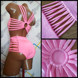 Ensemble Pole Dance, Elegant Pole Costume, Pole Dance Wear, Pole Top and Bottoms, High Waisted Straps Shorts, Polewear Suit, twerk uniform