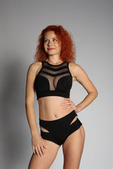 Pole Dance Sexy Wear, Pole Dance Set, Sheer Pole Dance Costume, Pole Dance Mesh Top and Shorts, Pole Dance Set, Stripper Outfits with Shorts