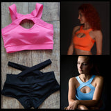 Custom Pole Dance Wear, Top and Black Shorts, Polewear Suit for Girl, Crisscross Shorts for Pole Dance, Pole Dance Costume, Stripper Outfits