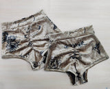 Printed Velvet Bottoms, Pole Shorts with Print, Shorts for Pole Dance, High Waisted Bottoms, Stripper Outfits One Piece, Lap Dance Clothers