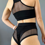 Pole Dance Outfit, Pole Dance Wear Set, Pole Dance Shorts, Pole Dance Outfit with Mesh, Pole Dance Top, Twerking Wear, Sheer Shorts and Bra