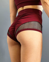 Pole Dance Outfit, Hot Dance Wear, Pole Dance Set with Mesh, Sexy Pole Dance Shorts and Top, Lap Dance Wear, Stripper Outfits with Shorts