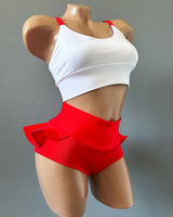 Pole Dancing Costume, Hot Dance Wear, Pole Dance Set, Twerking Shorts and Top, Pole Dance Clothes, Sexy Workout Outfit, Skirt Pole Dance