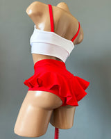 Pole Dancing Costume, Hot Dance Wear, Pole Dance Set, Twerking Shorts and Top, Pole Dance Clothes, Sexy Workout Outfit, Skirt Pole Dance