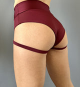 Stripper Outfit One Piece, Shorts for Pole Dance, Pole Shorts, Booty Shorts with Garters, Stripper Shorts Mid Waisted, Dancer Outfit Strippe