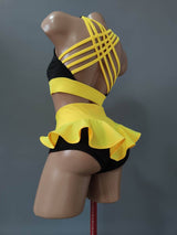 Dancer Outfit Strippe, Pole Dance Top and Shorts, Workout Outfit, Polewear Costume, Hot Dance Wear, Elegant Pole Costume, Twerk Wear Set