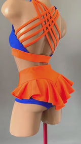 Set for Pole Dance Wear, Twerking Shorts and Top, Workout Outfit, Pole Dance Set, Pole Dance Clothes, Dance Top and Bottom, Skirt Pole Dance