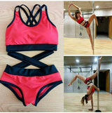Pole Dance Wear Set, Sexy Pole Dance Costume, Pole Dance Top and Shorts, Workout Outfit, Polewear Suit, Sport Shorts and Bra, Set Pole Dance