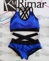 Pole Dance Wear Set, Sexy Pole Dance Costume, Pole Dance Top and Shorts, Workout Outfit, Polewear Suit, Sport Shorts and Bra, Set Pole Dance