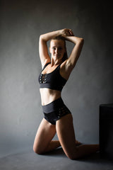 Queen Polewear, Pole Dance Wear Outfit, Pole Dance Top and Shorts, Polewear Costume, Elegant Pole Costume, Workout Outfit, Pole Clothes