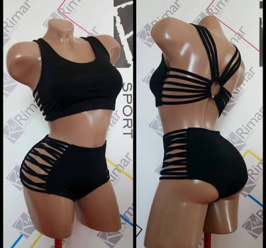 Set Pole Dance, Elegant Pole Costume, Pole Dance Wear, Pole Top and Bottoms, High Waisted Shorts with Straps, Polewear Suit, Pole Wear