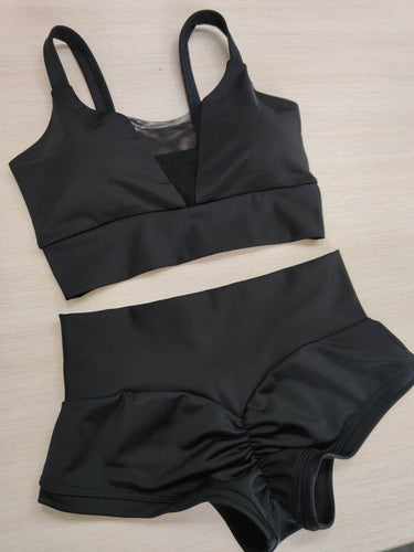 Sexy Gym Clothes, Polewear Costume, Pole Dance Wear, Pole Top and Shorts, Pole Dance Wear Set, Elegant Pole Costume, Hot Dance Wear Set
