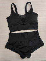 Sexy Gym Clothes, Polewear Costume, Pole Dance Wear, Pole Top and Shorts, Pole Dance Wear Set, Elegant Pole Costume, Hot Dance Wear Set