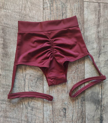 High Waist Pole Shorts, Shorts for Pole Dance, Shorts with Belts, Cheeky Shorts, Dance Wear Bottoms, Cheeky Bottom, Stripper Outfit
