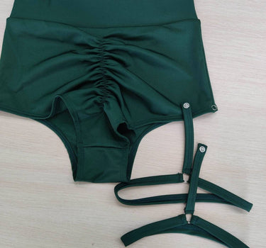 Shorts with Removable Suspenders, Shorts for Pole Dance, Twerk Booty Shorts, Stripper Outfits One Piece, High Waisted Shorts, Pole Shorts