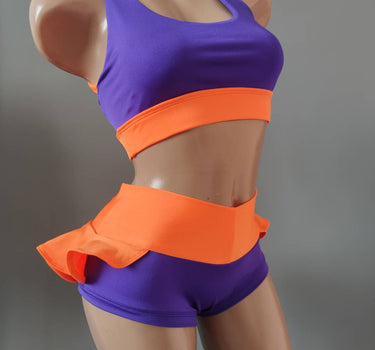 Dancer Outfit Strippe, Pole Dance Top and Shorts, Workout Outfit, Polewear Costume, Hot Dance Wear, Elegant Pole Costume, Twerk Wear Set
