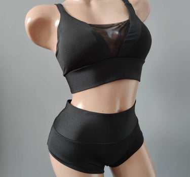 Sexy Gym Clothes, Polewear Costume, Pole Dance Wear, Pole Top and Shorts, Pole Dance Wear Set, Elegant Pole Costume, Hot Dance Wear Set