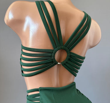 Ensemble Pole Dance, Elegant Pole Costume, Pole Dance Wear, Pole Top and Bottoms, High Waisted Straps Shorts, Polewear Suit, twerk uniform