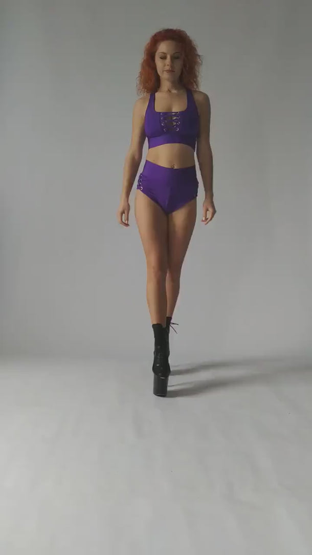 Queen Polewear, Pole Dance Wear Outfit, Pole Dance Top and Shorts, Polewear Costume, Elegant Pole Costume, Workout Outfit, Pole Clothes